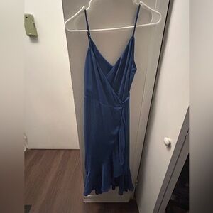 Lulus Blue Wrap Dress